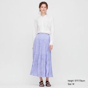 Uniqlo x IDLF Twist Pleated Long Skirt